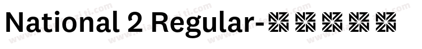 National 2 Regular字体转换